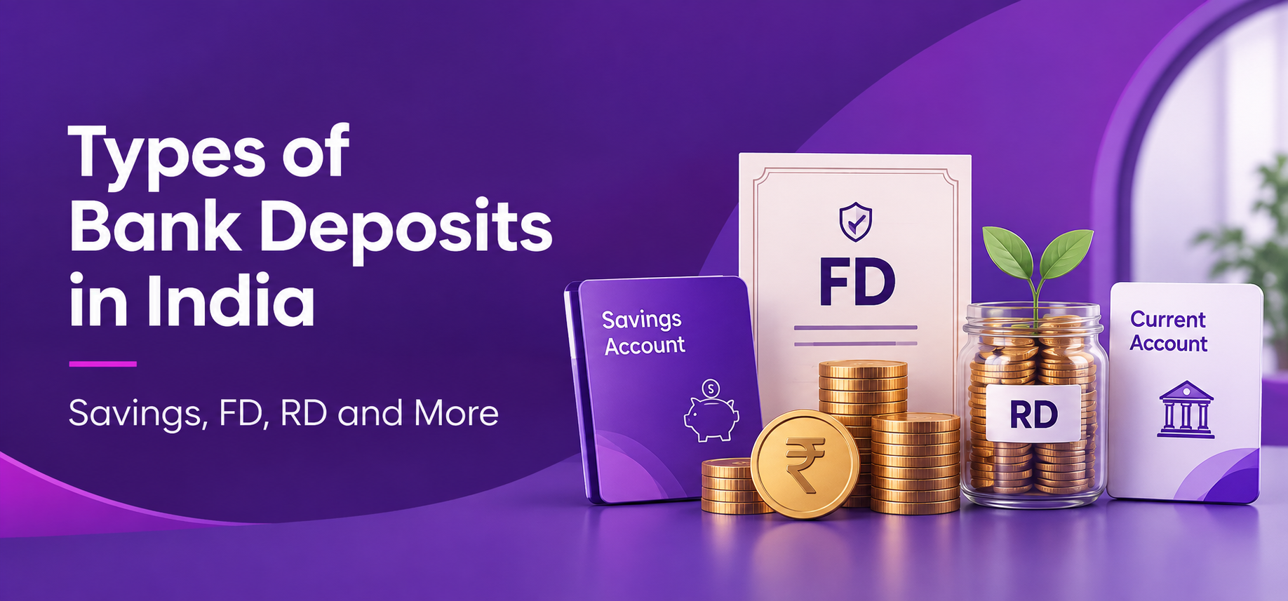 Types of Bank Deposits in India: Savings, FD, RD and More